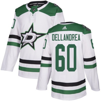 Adidas Dallas Stars #60 Ty Dellandrea White Road Authentic Stitched NHL Jersey Men's